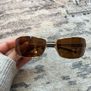 Vintage Y2K 90s dolce & Gabbana sunglasses gold brown